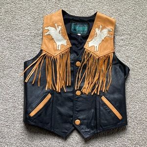 Kids's Rodeo Leather Vest